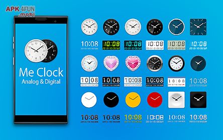 me clock widget-analog&digital