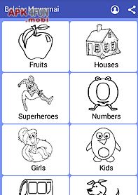 learning coloring game for kid