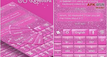 Glitter go keyboard theme