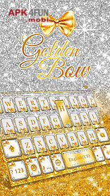golden bow kika keyboard theme