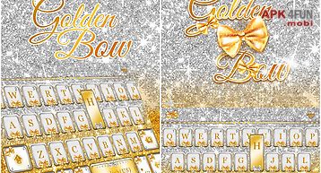 Golden bow kika keyboard theme