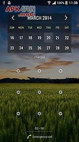 calendar widget month + agenda
