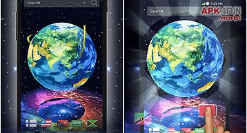 Earth in space 3d theme