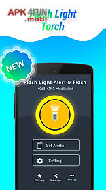 flashlight alert on call / sms