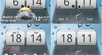 Miui digital weather clock