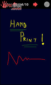 handprint notepad