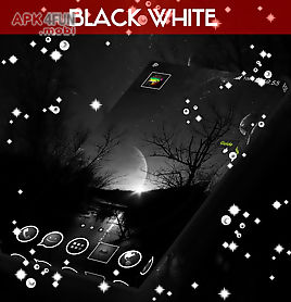 black&white go launcher theme