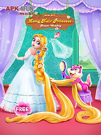 long hair princess wedding