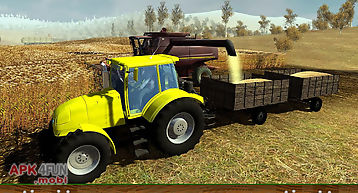 Farm harvesting cargo tractor