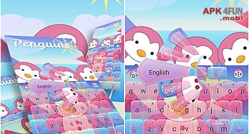 Penguins go keyboard theme