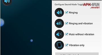 Sound mode toggle widget