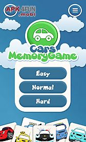 cars memory game for kids