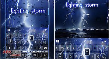 Lighting storm emoji keyboard