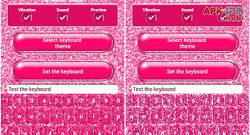 Pink glitter keyboard
