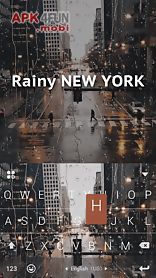 rainy newyork kika keyboard