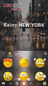 rainy newyork kika keyboard