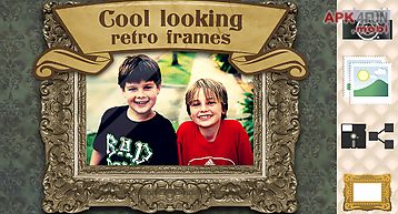 Vintage photo frames old pics