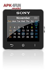 calendar for smartwatch 2