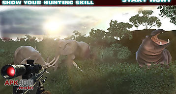 Hunter kills the deer