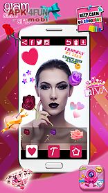 glam photo stickers for girls