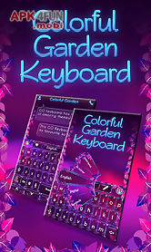colorful garden go keyboard