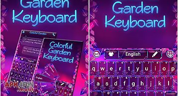 Colorful garden go keyboard