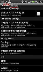 flash notify