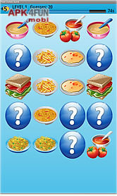 food dishes memory game free
