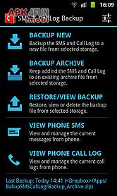 sms & call log backup