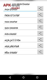 nick creator for msn