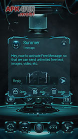(free) go sms technology theme
