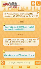 go sms pro dessert house theme