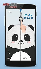 panda zipper screen lock