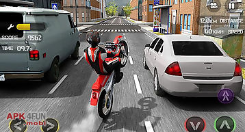 Race the traffic moto