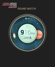 space and time watch face