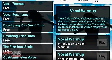 Virtual voice lessons