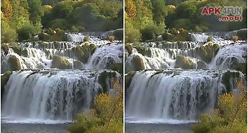 Beautiful cascade of waterfall
