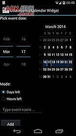 countdown calendar widget