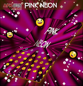 pink neon keyboard go