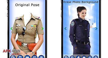 Women police dress photo suit