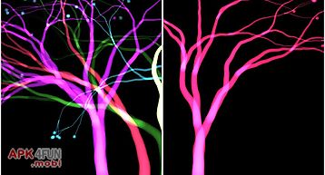 Draw art of plasma trees color