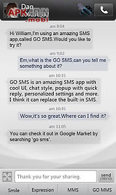 go sms pro simple dark theme