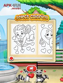 valentines love coloring book