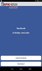 facebook birthday reminder