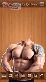 man body builder photo montage