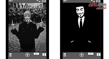 Anonymous mask photo maker cam