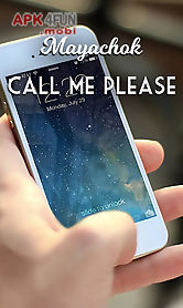call back: call me please