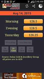 gold price chart in dubai uae