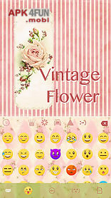 vintage flower emoji ikeyboard