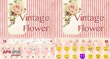 Vintage flower emoji ikeyboard